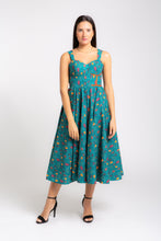 Load image into Gallery viewer, MAKEDA  Printed Cotton Midi Dress
