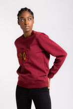 Load image into Gallery viewer, CONGO BURGUNDY  Leopard Unisex Sweat-shirt
